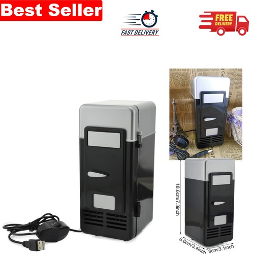 Black portable usb fridge - usb,