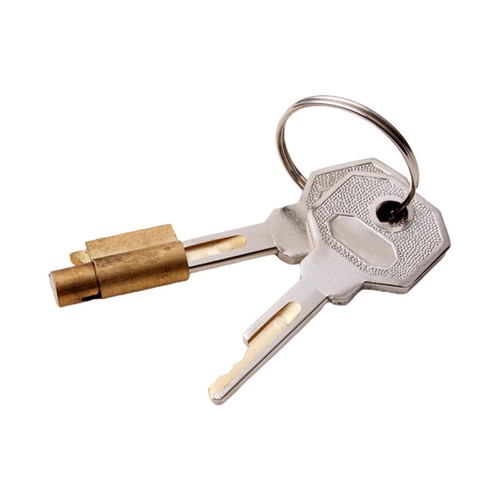 Cylinder lock with keys - 2,