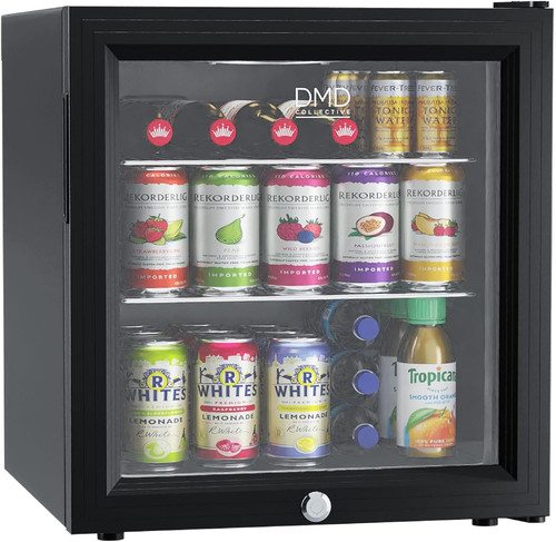 Glass mini fridge 50l - glass,